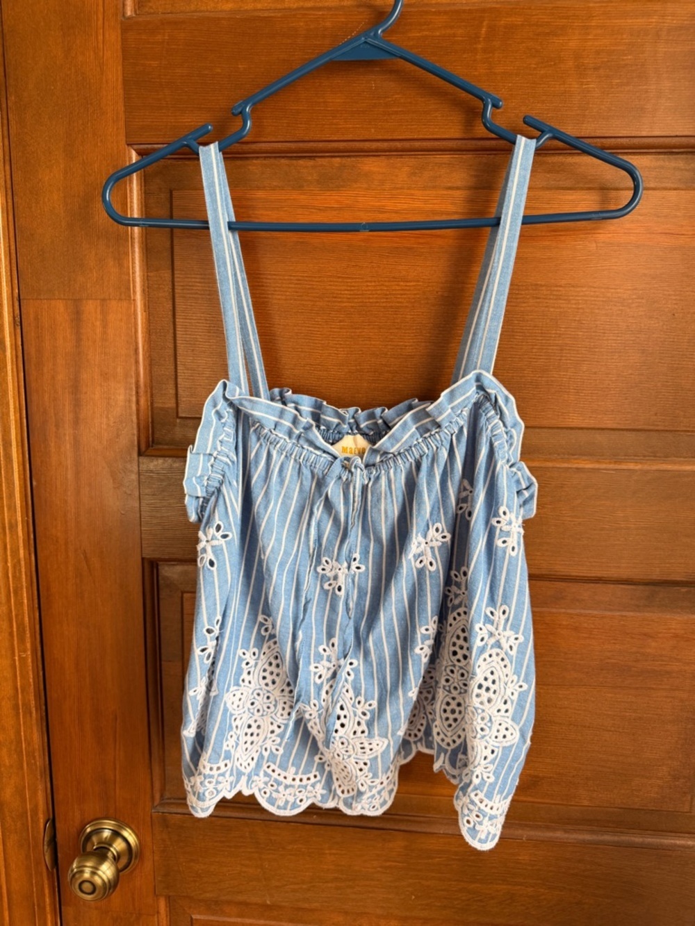 Maeve by Anthropologie Eyelet-Border Tank - Picture 3 of 7
